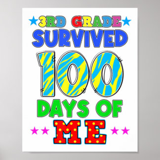 3e graad overleven 100 dagen van mijn studenten 10 poster