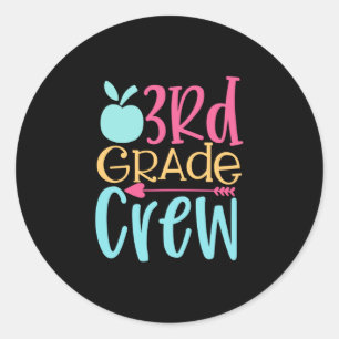 3e graad ronde sticker