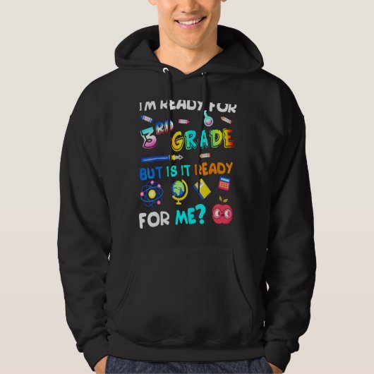 3e graad terug naar school 3e graad 1e dag TC Hoodie (Voorkant)