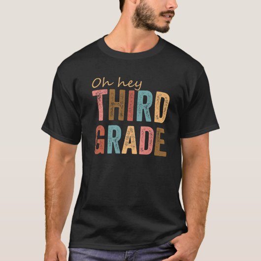 3e graad terug naar school Kinder teache T-shirt (Voorkant)