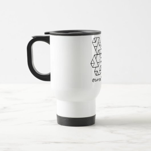 3e graad Vertices Geek Travel Mug Reisbeker (Links)