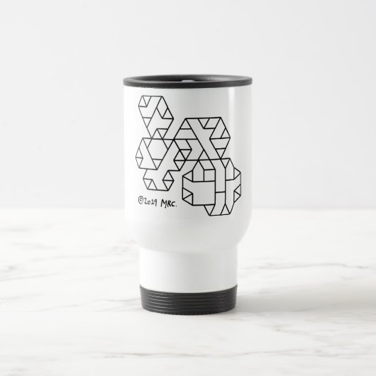 3e graad Vertices Geek Travel Mug Reisbeker (Center)