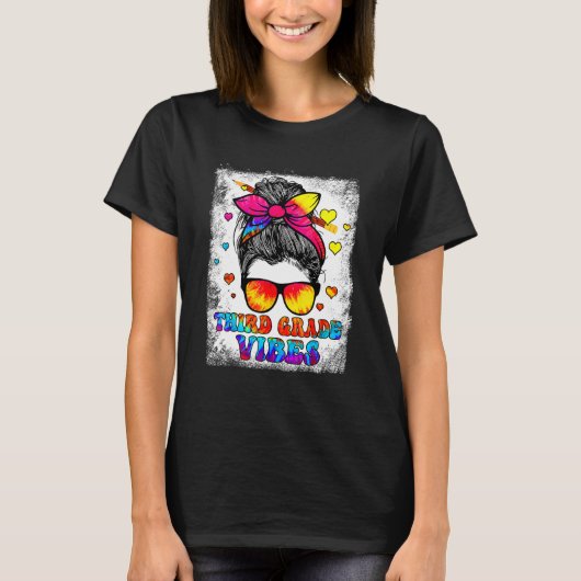 3e graad Vibes Messy terug naar school Kinder meis T-shirt (Voorkant)