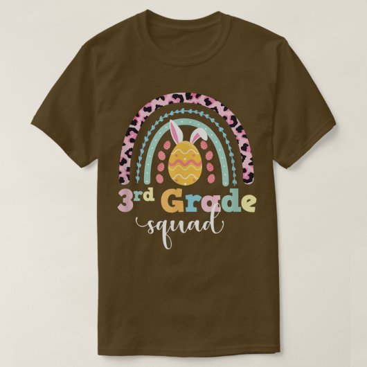 3e graads vierkant looster regenboogpap t-shirt (Design voorkant)