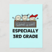 3e Grade School is Cool Tshirts en Gifts Briefkaart (Voorkant)