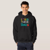 3e Grade Squad Team Crew Back School Afstuderen T Hoodie (Voorkant volledig)