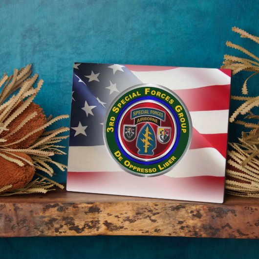 3e groep speciale strijdkrachten (AIRBORNE) Fotoplaat (Zijkant)