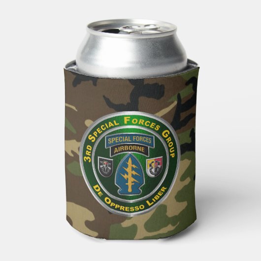 3e groep speciale strijdkrachten blikjeskoeler (Blikje Voorkant)