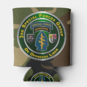 3e groep speciale strijdkrachten blikjeskoeler (Achterkant)