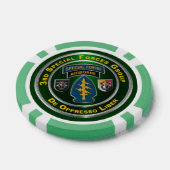 3e groep speciale strijdkrachten poker chips (Enkel)