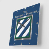 3e herdenking van de infanteriedivisie vierkante klok (Hoek)