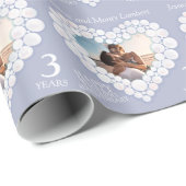 3e huwelijksdag - hartfoto - moonstone cadeaupapier (Rol Hoek)