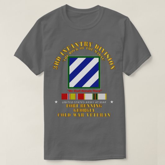 3e ID Fort Benning GA w ColdSVC T-shirt (Design voorkant)