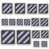 3e INF Infanteriedivisie Fort Stewart Contour Sticker (Voorkant)