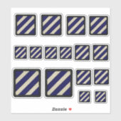 3e INF Infanteriedivisie Fort Stewart Contour Sticker (Vel)