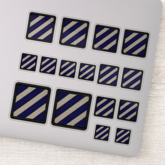 3e INF Infanteriedivisie Fort Stewart Contour Sticker (Detail)