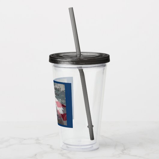 3e infanteriediv Irak Combat Veteran Acryl Drinkbeker (Links)