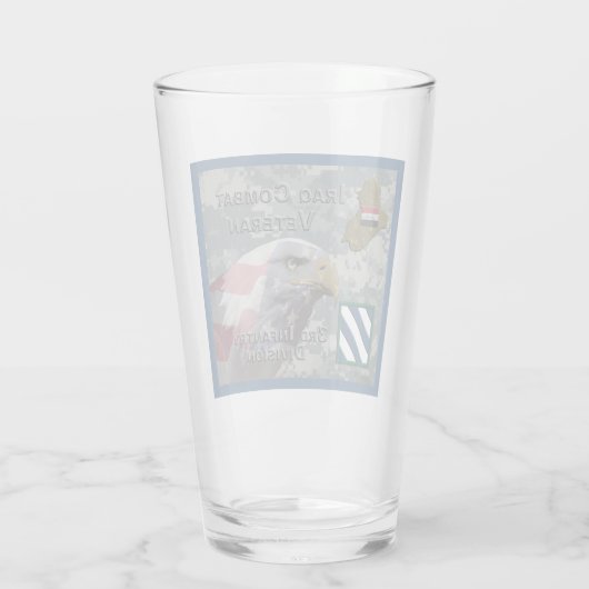 3e infanteriediv Irak Combat Veteran Glas (Achterkant)