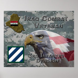 3e infanteriediv Irak Combat Veteran Poster