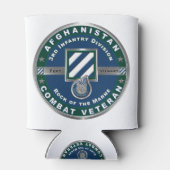 3e infanteriedivisie Afghanistan Veteraan Blikjeskoeler (Achterkant)