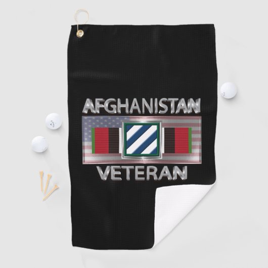 3e infanteriedivisie Afghanistan Veteraan Golfhanddoek (Insitu)