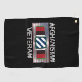 3e infanteriedivisie Afghanistan Veteraan Golfhanddoek (Horizontaal)