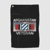 3e infanteriedivisie Afghanistan Veteraan Golfhanddoek (Voorkant)