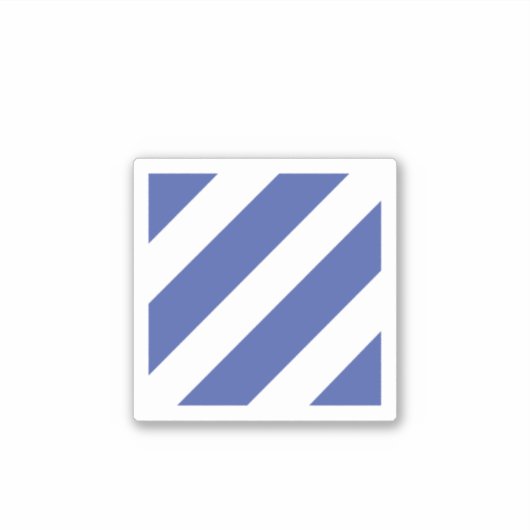 3e Infanteriedivisie Badge Sticker (Voorkant)