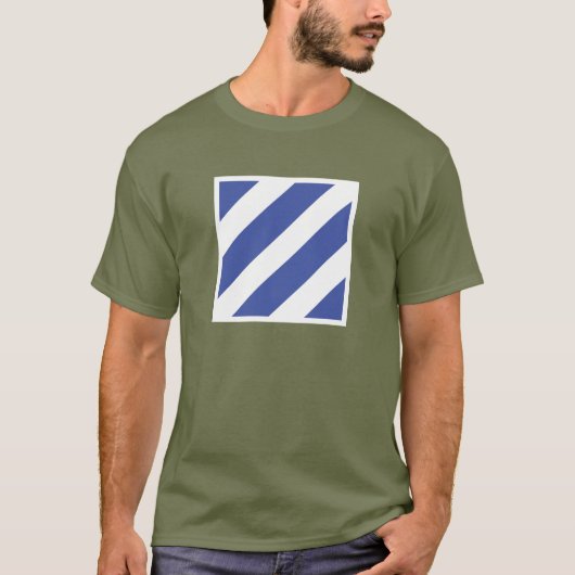 3e Infanteriedivisie-badge T-shirt (Voorkant)