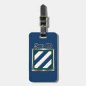 3e Infanteriedivisie  Bagagelabel (Voorkant verticaal)
