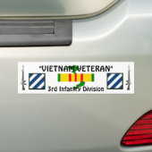 3e Infanteriedivisie bumpersticker (Op auto)