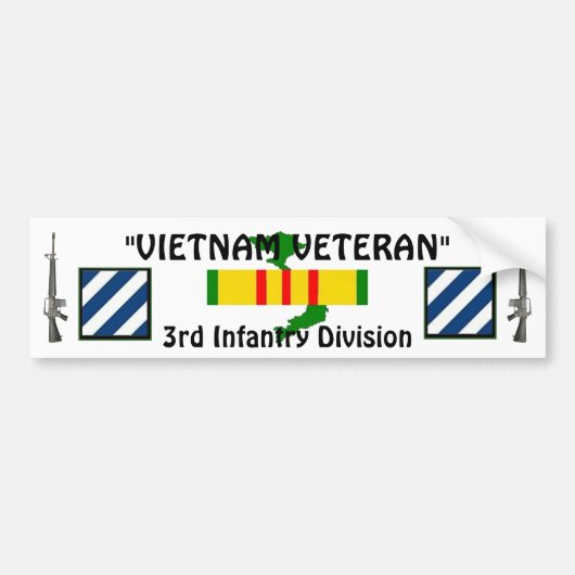 3e Infanteriedivisie bumpersticker (Voorkant)