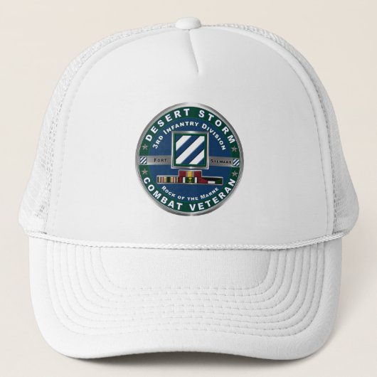 3e Infanteriedivisie Desert Storm Trucker Pet (Voorkant)