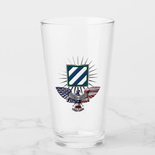 3e Infanteriedivisie Gepersonaliseerd Eagle Glas (Voorkant)