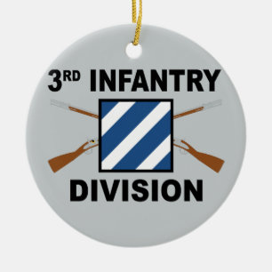 3e infanteriedivisie - getransformeerde geweren - keramisch ornament
