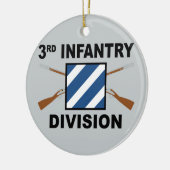 3e infanteriedivisie - getransformeerde geweren -  keramisch ornament (Links)