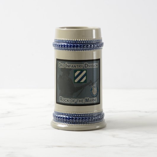 3e infanteriedivisie Gift Stein Bierpul (Center)