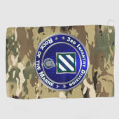 3e Infanteriedivisie Golfhanddoek (Horizontaal)