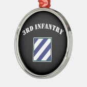 3e infanteriedivisie metalen ornament (Links)