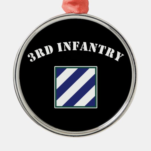 3e infanteriedivisie metalen ornament (Voorkant)