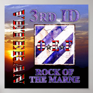 3e infanteriedivisie OEF Veteraan Poster