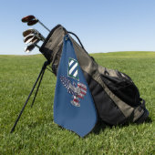 3e Infanteriedivisie “Rock of the Marne” Adelaar Golfhanddoek (Groen)