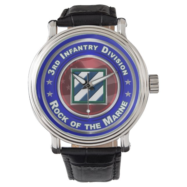 3e infanteriedivisie "Rock of the Marne" Horloge (Voorkant)