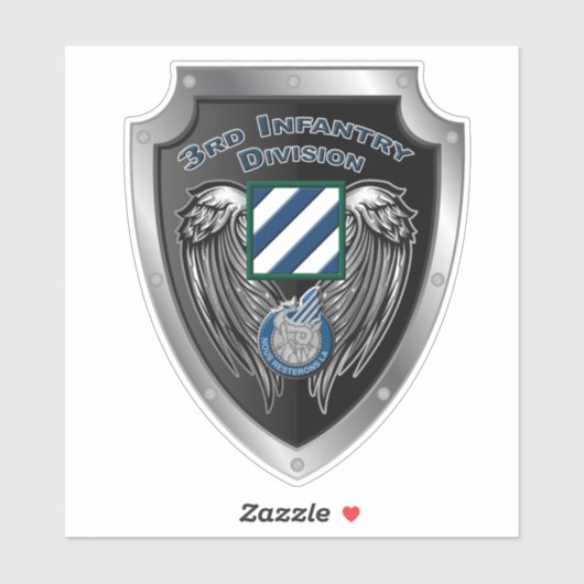 3e infanteriedivisie "Rock of the Marne" Sticker (Vel)