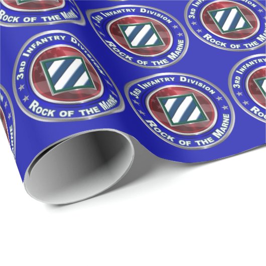 3e Infanteriedivisie-Rock van de Marne Cadeaupapier (Rol Hoek)