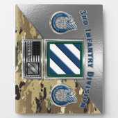3e Infanteriedivisie “Rots van de Marne” Fotoplaat (Voorkant)