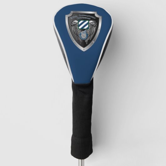 3e Infanteriedivisie Schild Golfheadcover (Voorkant)