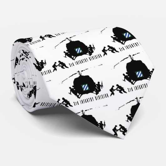 3e INFANTRY-AFDELING Stropdas (Opgerold)