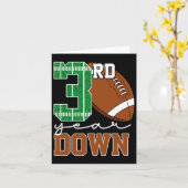 3e Jaar Down Football Lover Derde Verjaardag Boy P Kaart (Gele Bloem)