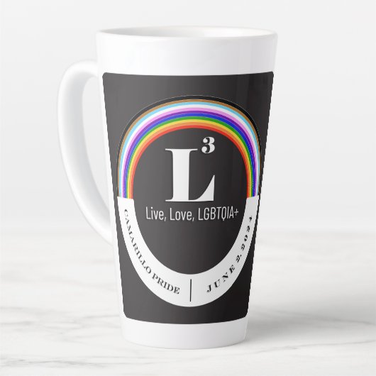 3e jaarlijkse Camarillo Pride Latte Mok (Linkerhoek)